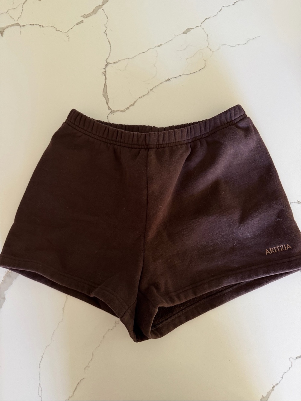 Aritzia Cozy Sweatfleece Perfect Hi-Rise Mini Short